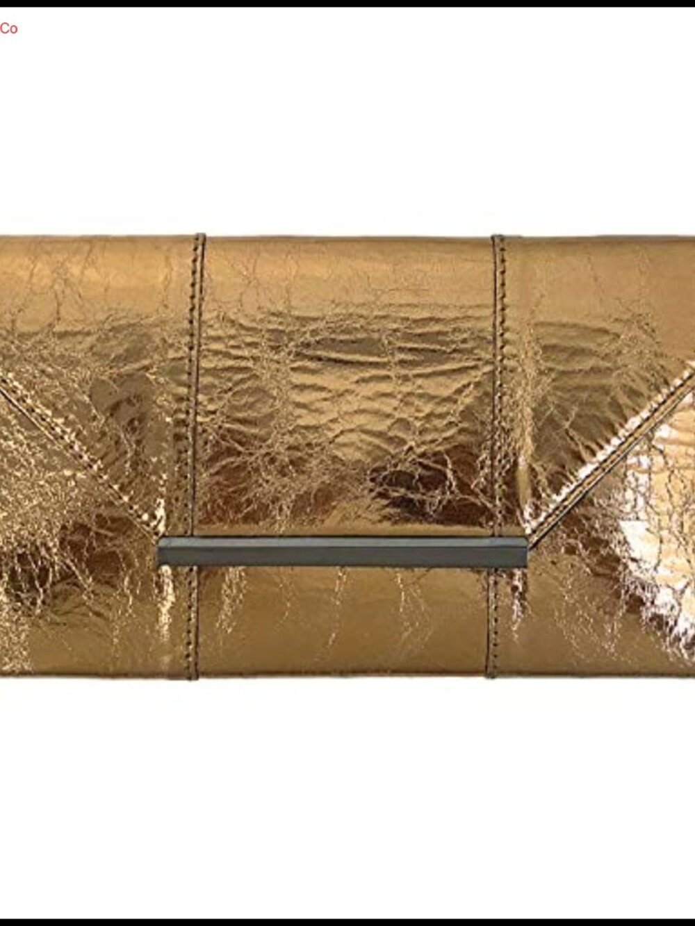 Metallic Clutch Purse Evening Bag with Crossbody Chain